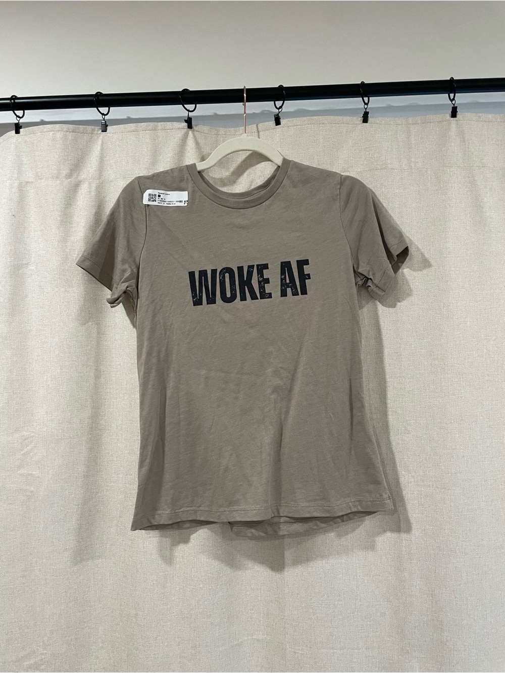 New Never Worn Bella Canvas Heather Crewneck Tee - Taupe